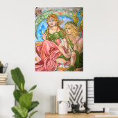 お母さんとお姫様。 ポスター (ホームオフィス)