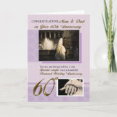 お母さんとお父さんの結婚60周年 カード (正面)