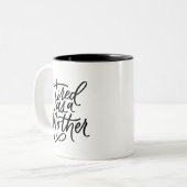 お母さんとして疲れた ツートーンマグカップ (正面左)