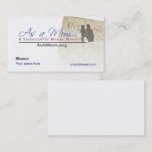 お母さんとして… メンバーの名刺 コーリングカード (正面/裏面)