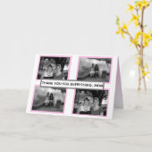 お母さんとのお気に入りの写真を追加してください カード (黄色い花)