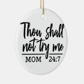 **お母さんとクールお母さんの冗談** セラミックオーナメント (右)