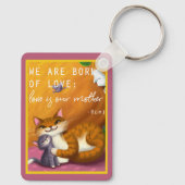 お母さんとベビー猫 キーホルダー (裏面)