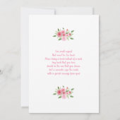 お母さんと一緒にお茶をする時間シャワー女の子 招待状 (裏面)