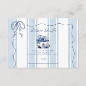 お母さんと一緒にお茶を飲む エンクロージャーカード (正面)