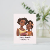 お母さんと娘のカスタマイズブラック（7） ポストカード (スタンド正面)