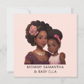 お母さんと娘（15）のパーソナライズされたブラック (正面)