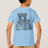 お母さんと息子のサファリアドベンチャー Tシャツ (裏面)