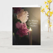 『お母さんと牡丹炎』 カード (黄色い花)