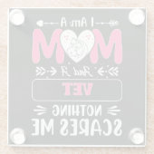 お母さんと獣医さん何も怖くないおもしろい、お母さん ガラスコースター (裏面)