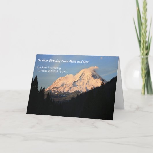 お母さんと誕生日のパパ カード (正面)