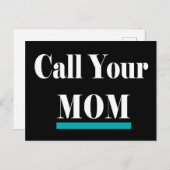 お母さんにおもしろいプレゼントを呼ぶ ポストカード (正面/裏面)