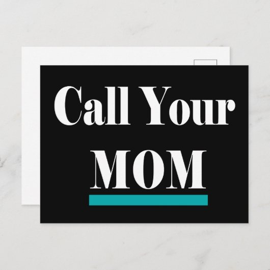 お母さんにおもしろいプレゼントを呼ぶ ポストカード (正面/裏面)