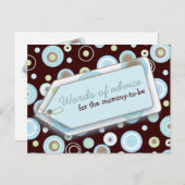 お母さんにとってアドバイスカードのハッピードット語 アドバイスカード (正面/裏面)