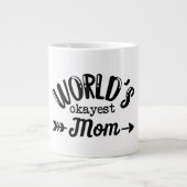 お母さんにとって世界で最も大切なお母さんのギフトがあなたを愛する ジャンボコーヒーマグカップ (正面)