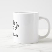 お母さんにとって世界で最も大切なお母さんのギフトがあなたを愛する ジャンボコーヒーマグカップ (右)