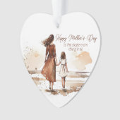 お母さんにとって幸せな母独身の日 オーナメント (正面)