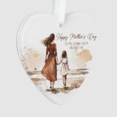 お母さんにとって幸せな母独身の日 オーナメント (正面)