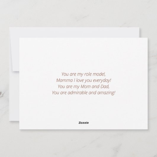 お母さんにとって幸せな母独身の日 シーズンカード (裏面)