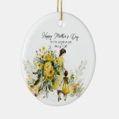 お母さんにとって幸せな母独身の日 セラミックオーナメント (右)