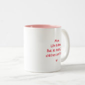 お母さんにとって有意義なかわいいおもしろマグカッププレゼント ツートーンマグカップ (正面右)