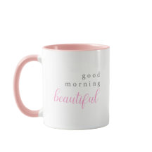 お母さんにとって美しい朝の良いピンク