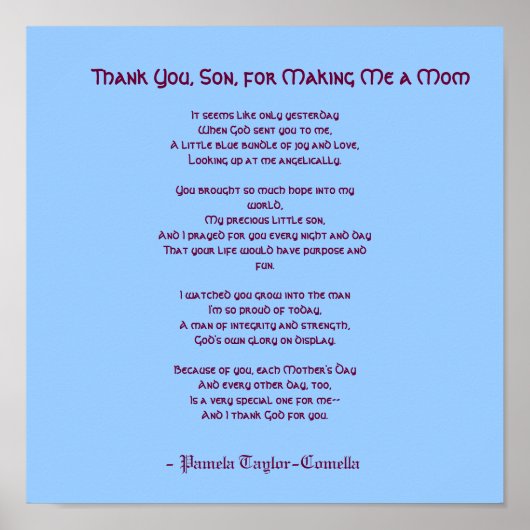 お母さんになってくれてありがとう ポスター (正面)