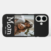 お母さんになってホワイトファンウィズミカルフォント写真 Case-Mate iPhoneケース (裏面 (横))