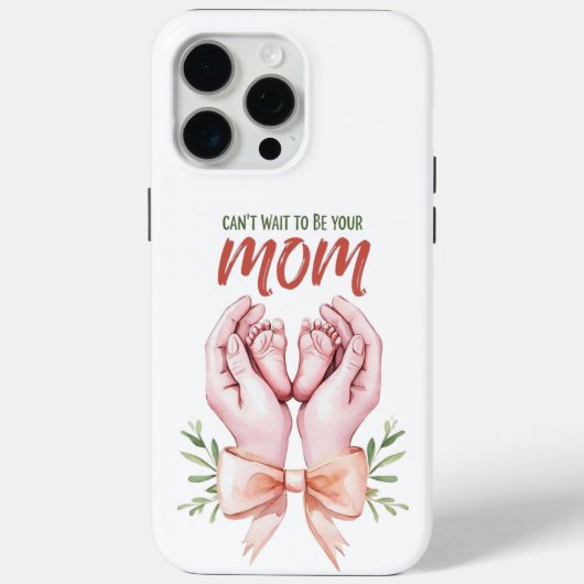 お母さんになるのが待ちきれない Case-Mate iPhoneケース (裏面)