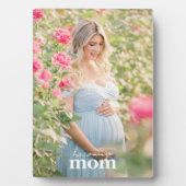 お母さんになるモダン妊娠スタイリッシュ写真ギフト フォトプラーク (正面)