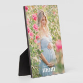 お母さんになるモダン妊娠スタイリッシュ写真ギフト フォトプラーク (側面)