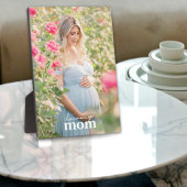 お母さんになるモダン妊娠スタイリッシュ写真ギフト フォトプラーク