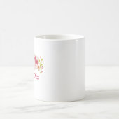お母さんによって確立される花の旗 コーヒーマグカップ (中央)