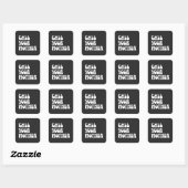 お母さんに引用文おもしろいのGagギフトを呼ぶ スクエアシール (シート)
