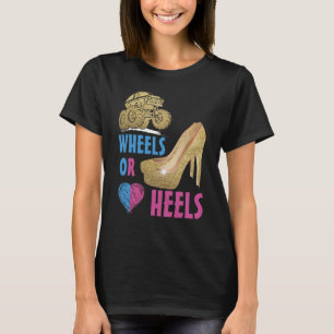 お母さんに愛されてる車輪かかとで性別が分かる Tシャツ