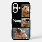 お母さんに楽しい思い出を 太字テキスト 3 写真 ブラック Case-Mate iPhoneケース (裏面)
