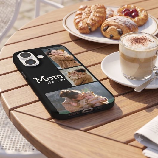 お母さんに楽しい思い出を 太字テキスト 3 写真 ブラック Case-Mate iPhoneケース