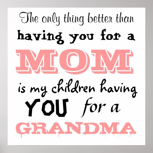 お母さんに渡すより良い事は一つ ポスター (正面)