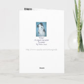 お母さんに縁どとってもかわいいコリー犬 サンキューカード (裏面)