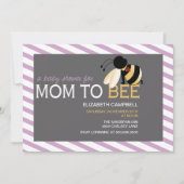 お母さんに蜂のベビーシャワーの招待状-ぼろぼろの蘭 招待状 (正面)