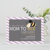 お母さんに蜂のベビーシャワーの招待状-ぼろぼろの蘭 招待状 (スタンド正面)