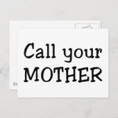 お母さんに電話して ポストカード (正面/裏面)