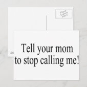 お母さんに電話ストップして ポストカード (正面/裏面)