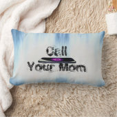 お母さんに電話 ランバークッション (ブランケット)