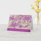 お母さんに(さようなら末期症状の大人の子供から) カード (黄色い花)