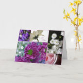 お母さんに～の花のコラージュお母さんのデイカード カード (黄色い花)