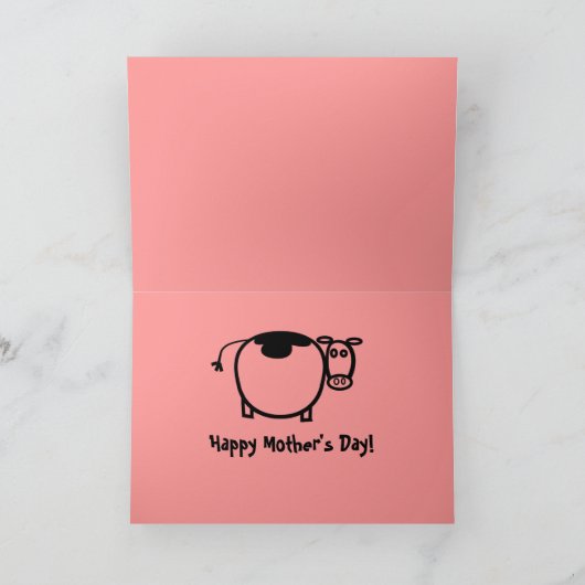 お母さんに…世界中で素敵なお母さん! カード (内部)