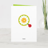 お母さんのおめでとう、かわいい カード (裏面)