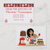 お母さんのおやつ/カップケーキ/ベーカリー事業 コーリングカード (正面/裏面)