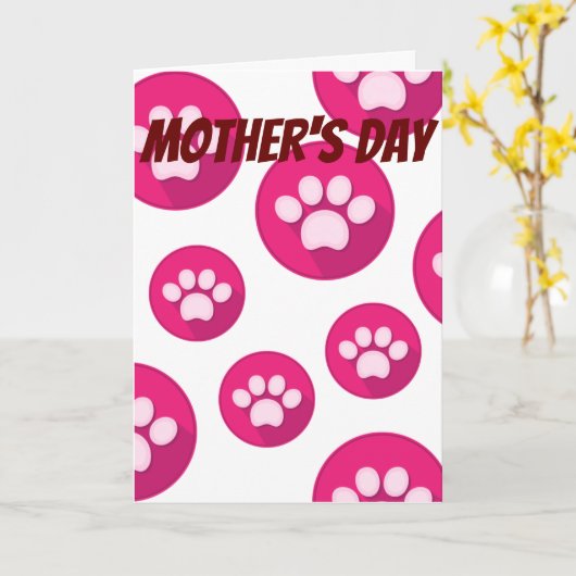 お母さんのお世話になった日 カード (黄色い花)